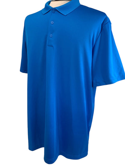 XL Adidas Mens New Bright Blue Polo Adistar Performance H53967