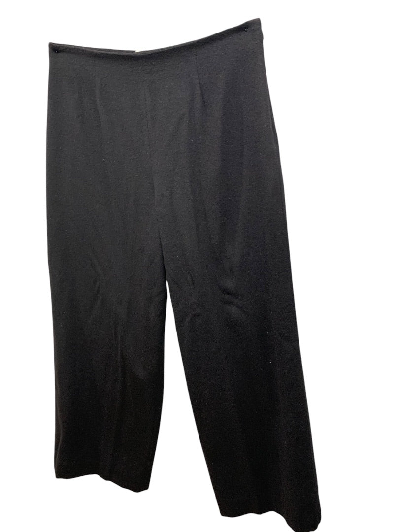 Size 46 (US 14) Morabito Paris Womens Wool Angora Blend Black Pants