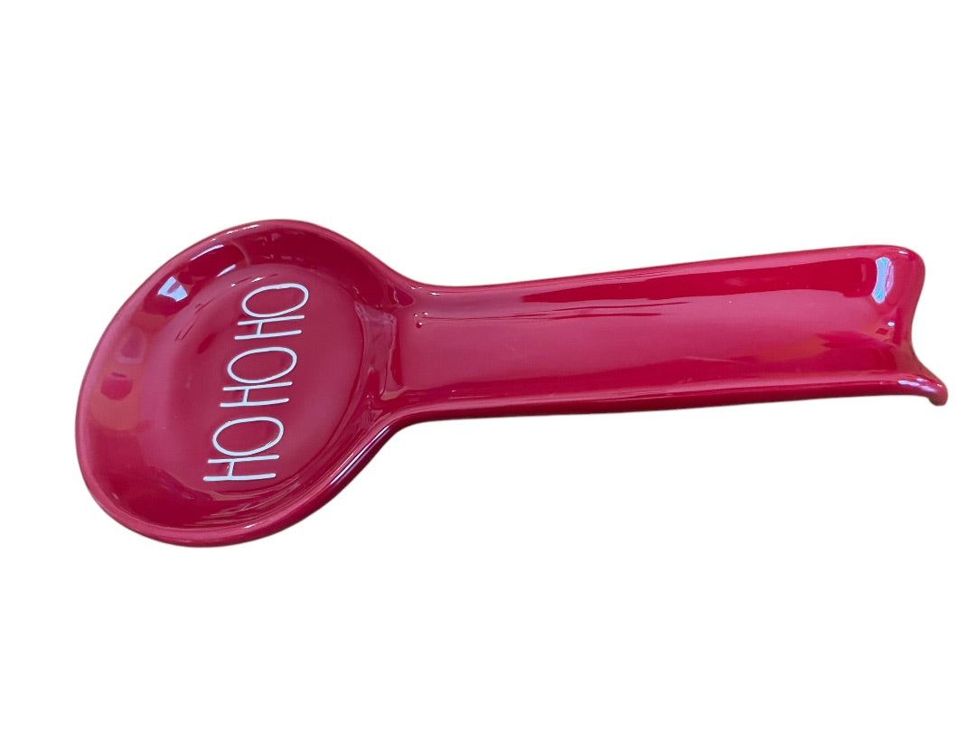 Rae Dunn Artisan Collection Magenta Spoon Rest Ceramic Red