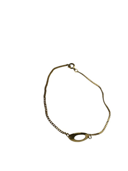 Vintage Delicate Goldtone Chain Bracelet 8 Inch Spring Clasp