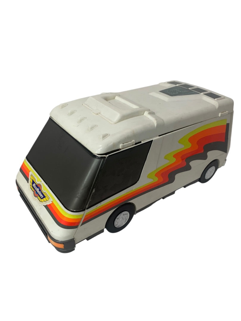 Micro Machines Super Van City Fold Out RV Camper Playset Case 1991 Galoob