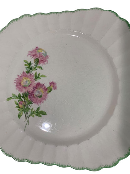 The Sebring Pottery Co Set of 2 Square Luncheon Plates 9.25 Inch
