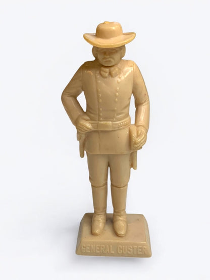 1950s Marx General Custer Square Based Statuette Figurine 2.75 Inch