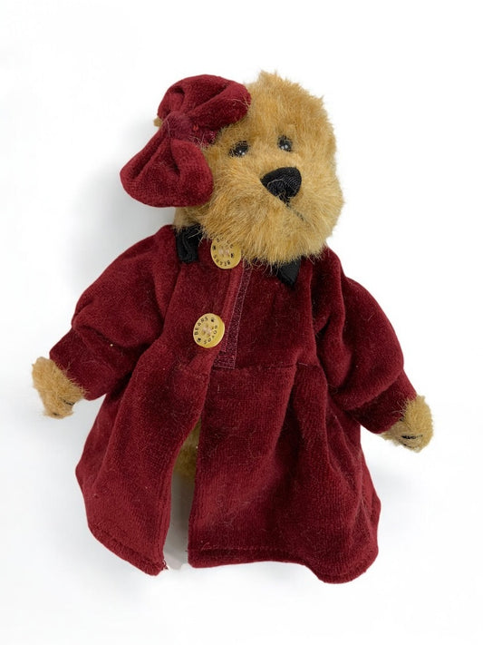 Boyds Bears Plush Jointed 1990s Red Velvet 6 Inch Articulated