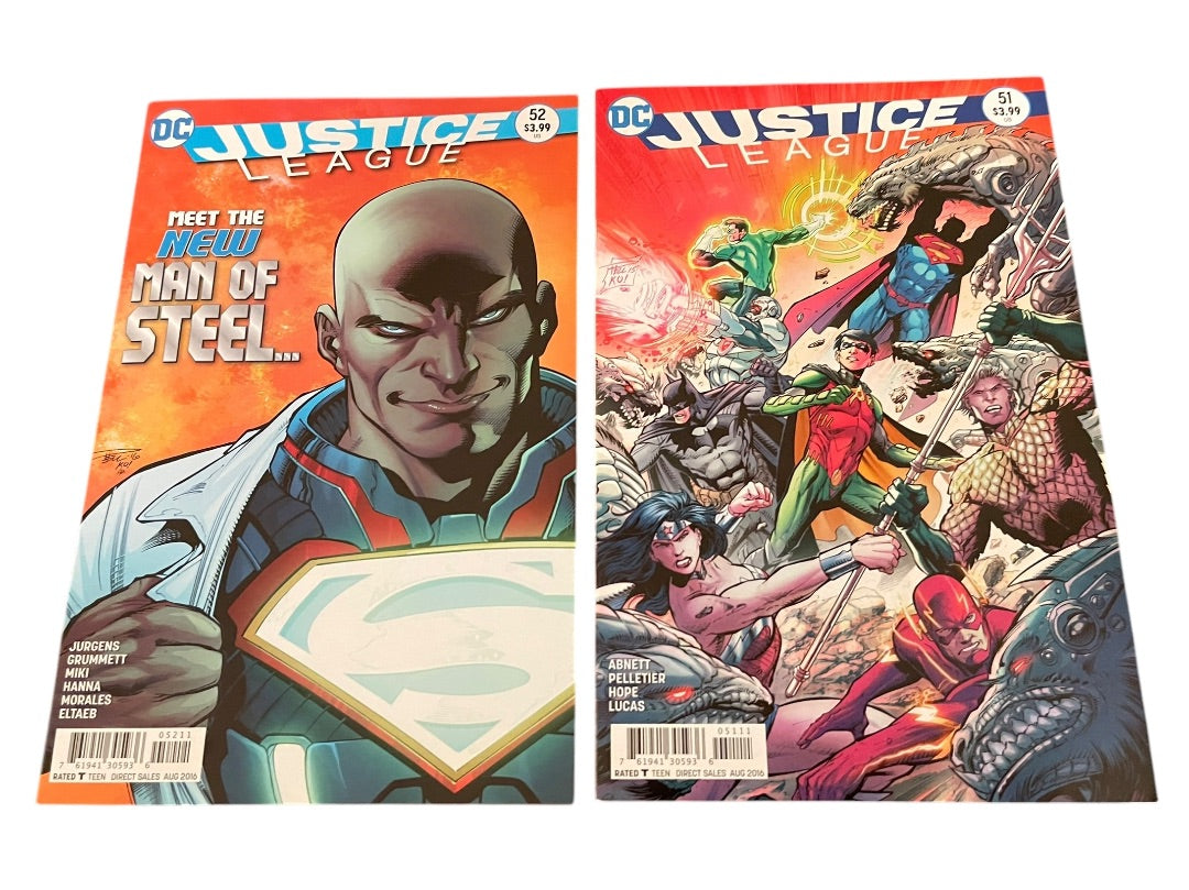 DC Justice League #51-52 Jurgens Grummett Abnett Pelletier