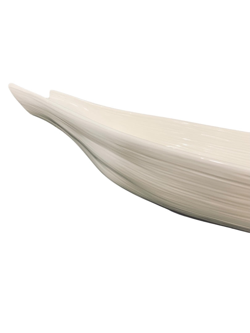 Michael Aram Large Statement Centerpiece Trench Bowl Dish Ceramic 27 Inch