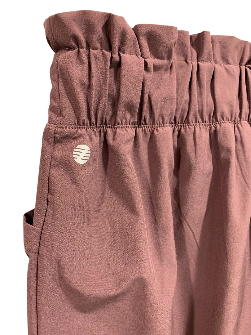 Medium Z by Zella Womens Pull On Loose Fit Pants Stretch Deep Mauve