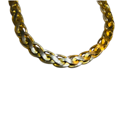 Vintage Silvertone Goldtone 24 Inch Chain Necklace Lays Flat 6mm