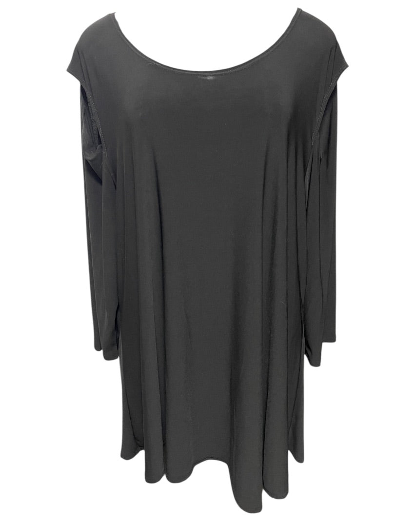 1XL Come N See Cold Shoulder Black Pullover Top Shirt Womens