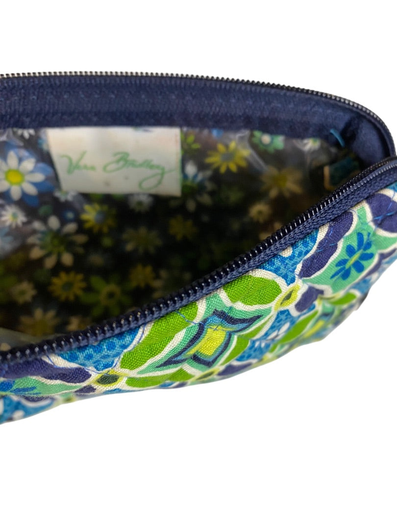 Vera Bradley Daisy Daisy Lined Cosmetic Makeup Pouch 7"l x 4"h