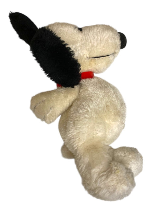 Vintage Plush Snoopy Peanuts Stuffed Animal 8 Inch Rough Condition