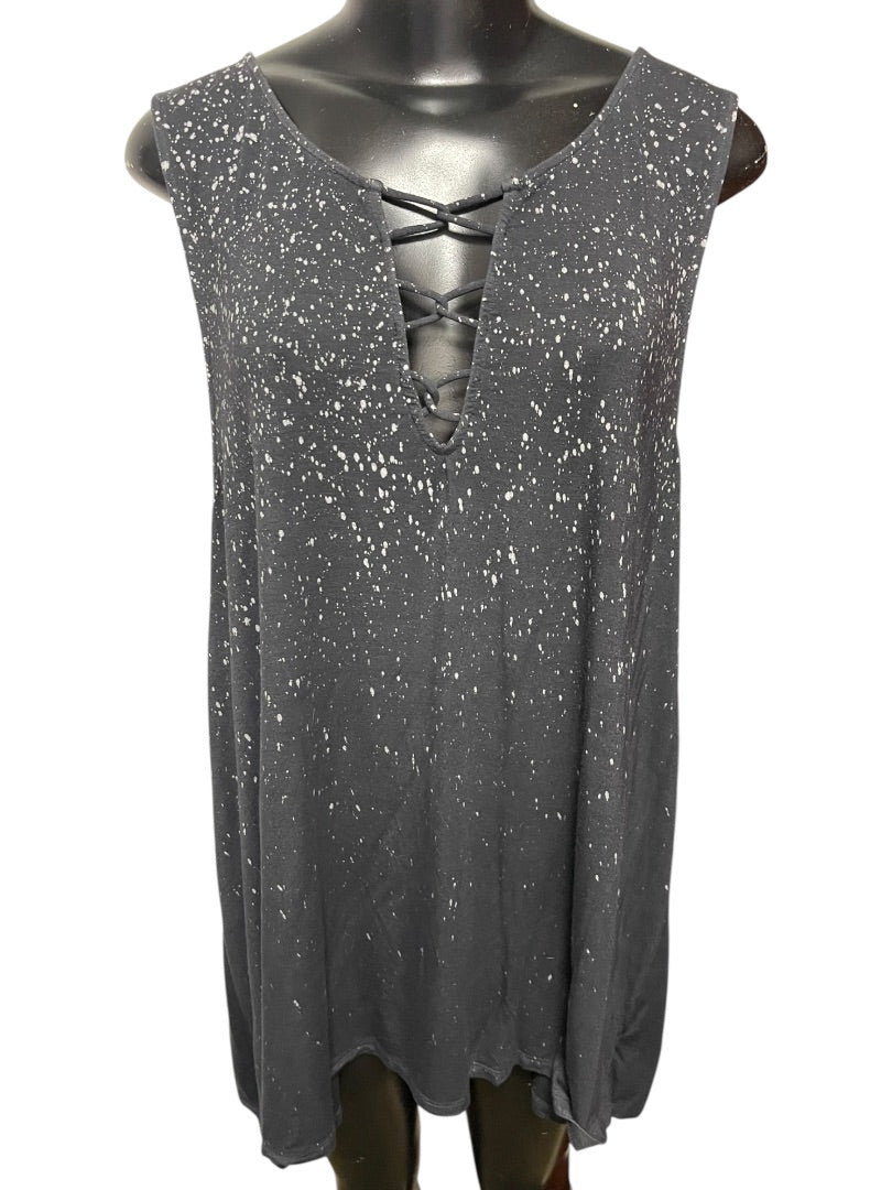 XXL American Eagle Outfitters Soft & Sexy Tank Splatter Pattern Womens Tunic Tank