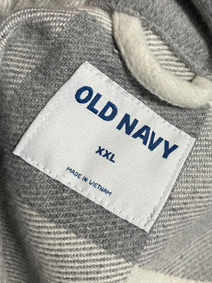 XXL Old Navy Womens Button Down Collared Shacket Heavy Flannel