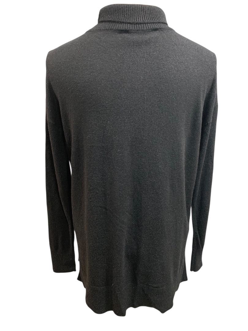 XS Loft Woments Black Turtleneck Sweater Tunic Length