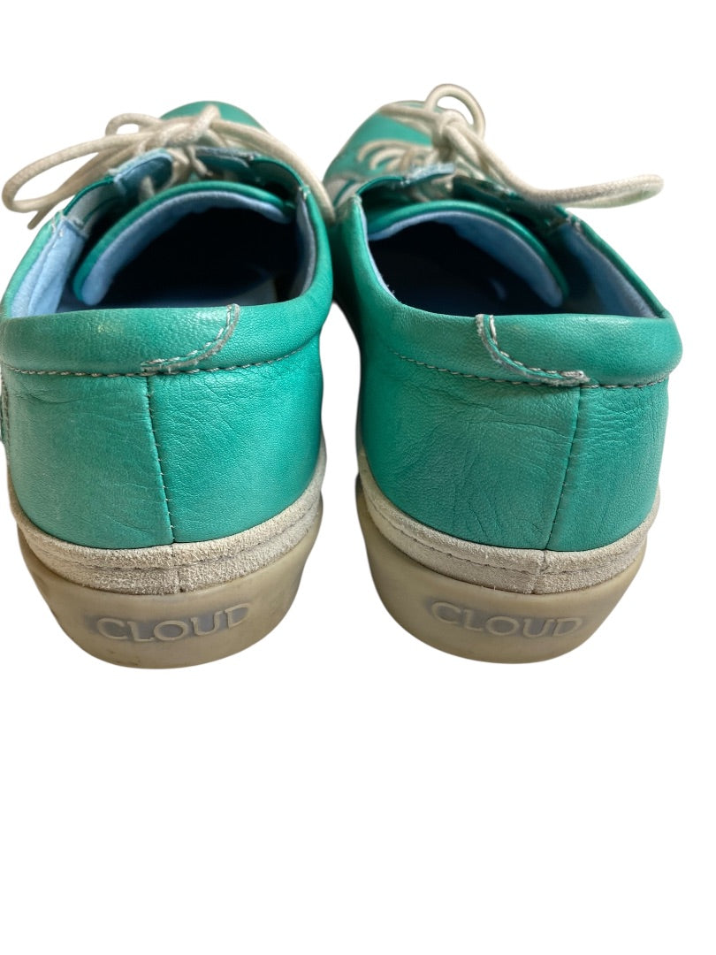 Size 38 Cloud Womens 7.5 Turquoise Leather Sneakers Portugal
