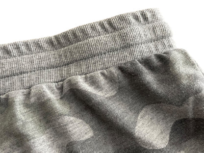 3X June & Delancey Elastic Waist Drawstring Shorts Gray Camoflauge Womens