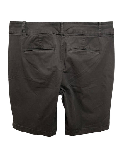 Size 8 Ann Taylor Womens Boardwalk Shorts Black Chino Style