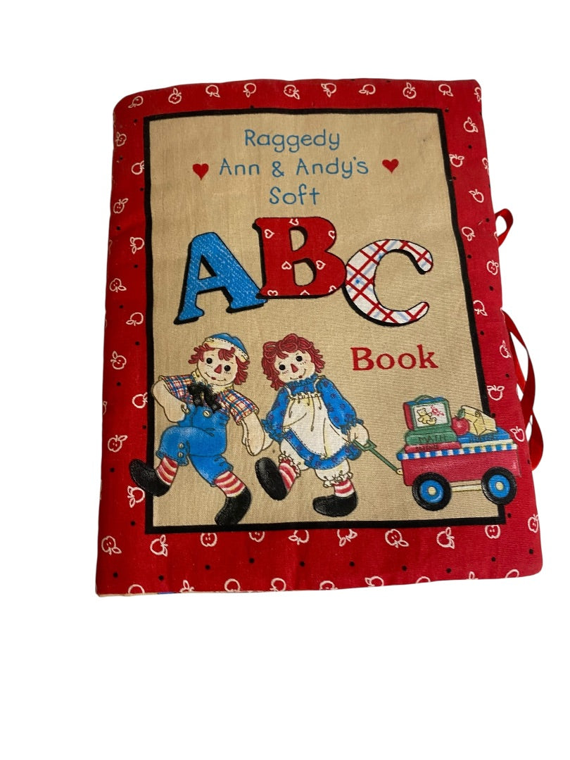Vintage Raggedy Ann & Andy's Soft ABC Book Alphabet