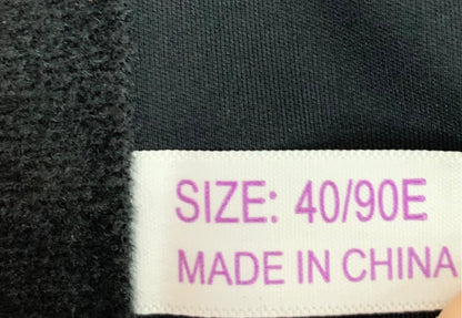 Size 40DD Underwire Black Bra Full Coverage Support Padded Back Smoother