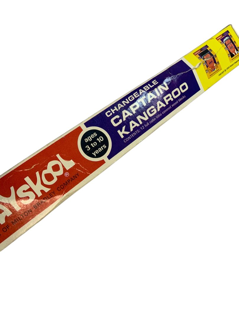 Playskool Vintage Changeable Puzzle Blocks Captain Kangaroo No 290