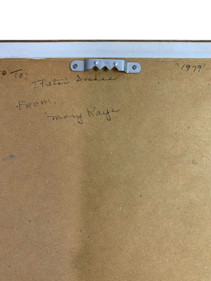 Vintage Framed Needlepoint Crewel Love Floral Wreath Wall Hanging 9.5" x 7.5"