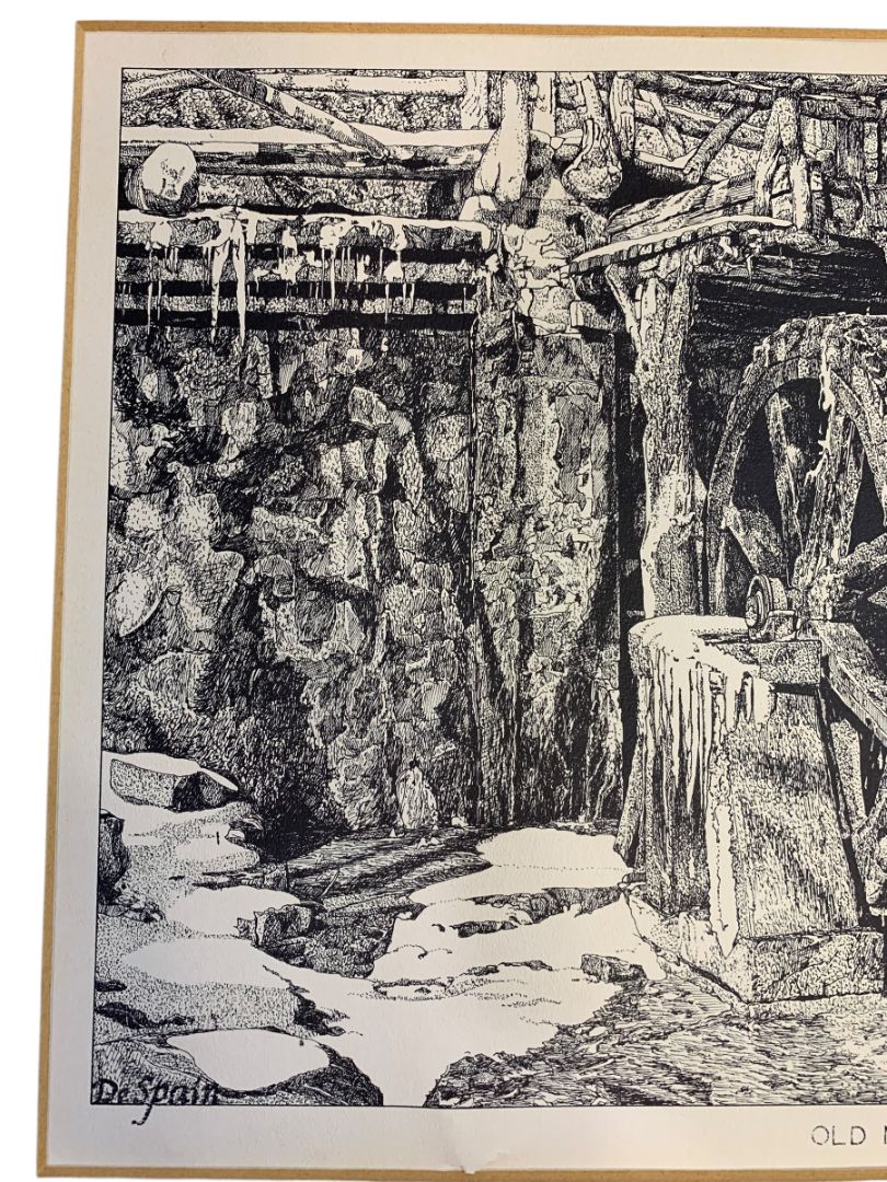 1980 Old Mill Print Signed Richard C. DeSpain Lithograph 13.5" x 10.5"