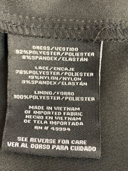 Size 8 R&M Richards Sheath Dress New Black Gold Embellished Style 9947