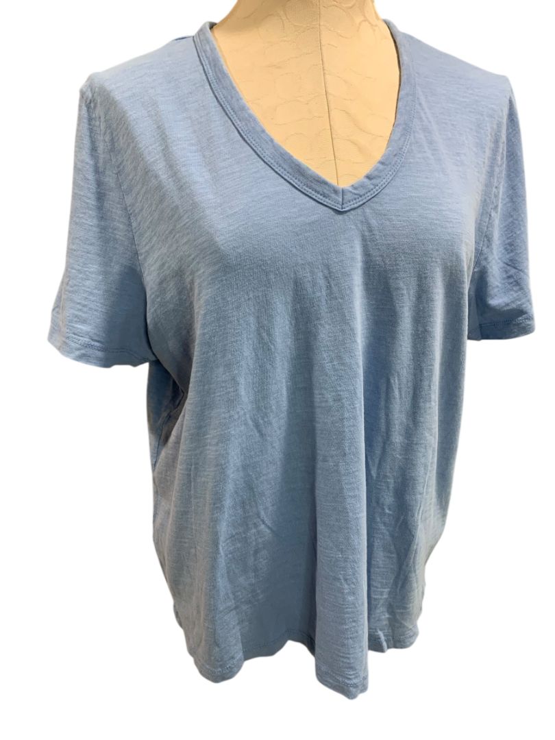 XL Universal Thread Womens Cornflower Blue V-Neck Tshirt 100% Cotton