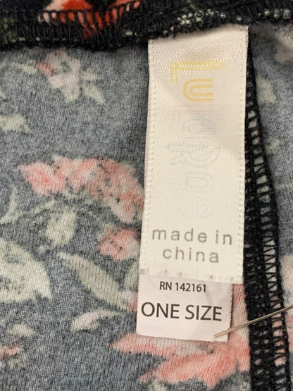 One Size LulaRoe Womens Leggings 3 Pair Assorted Orange Black