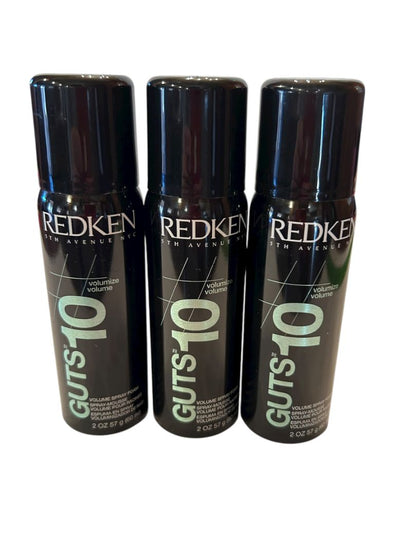 Lot of 3 Redken Guts 10 Volume Spray Foam Mousse 2 oz Each New