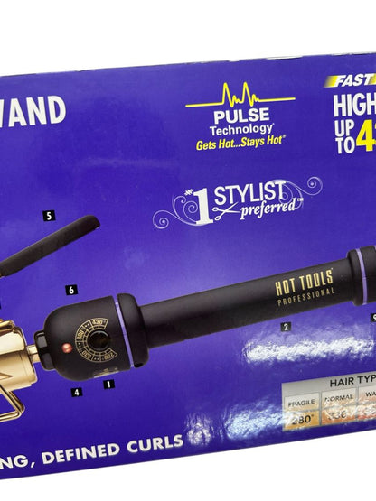 Hot Tools Professional Hair Curling Iron 1 1/4" 1110 Spring Gold Styling Beauty New