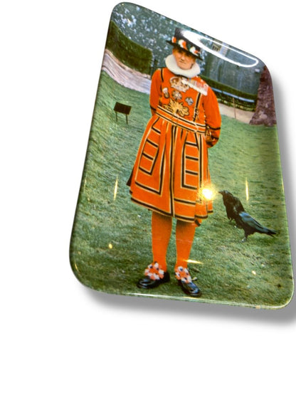 Vintage Chief Yeoman Warder Tower of London Melamine Tray 4.2" x 5.8"