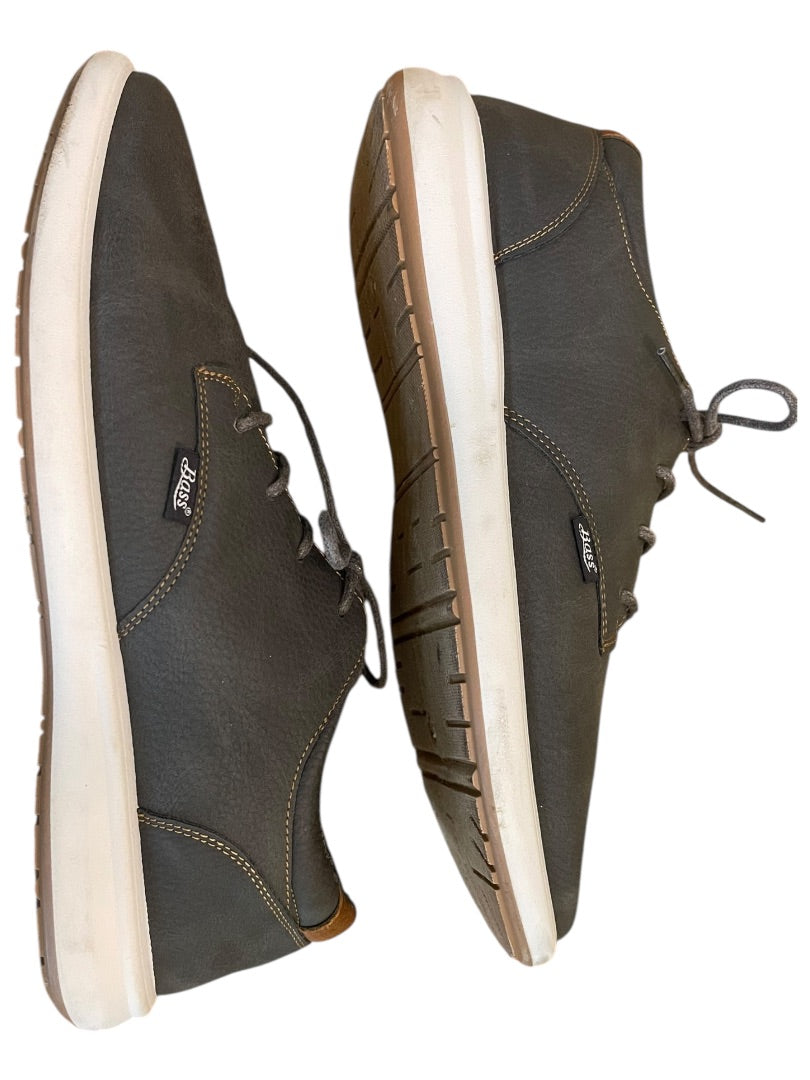 Size 13M Bass Relax Lace Up Mens Shoes 713623-K361 Charcoal Tan