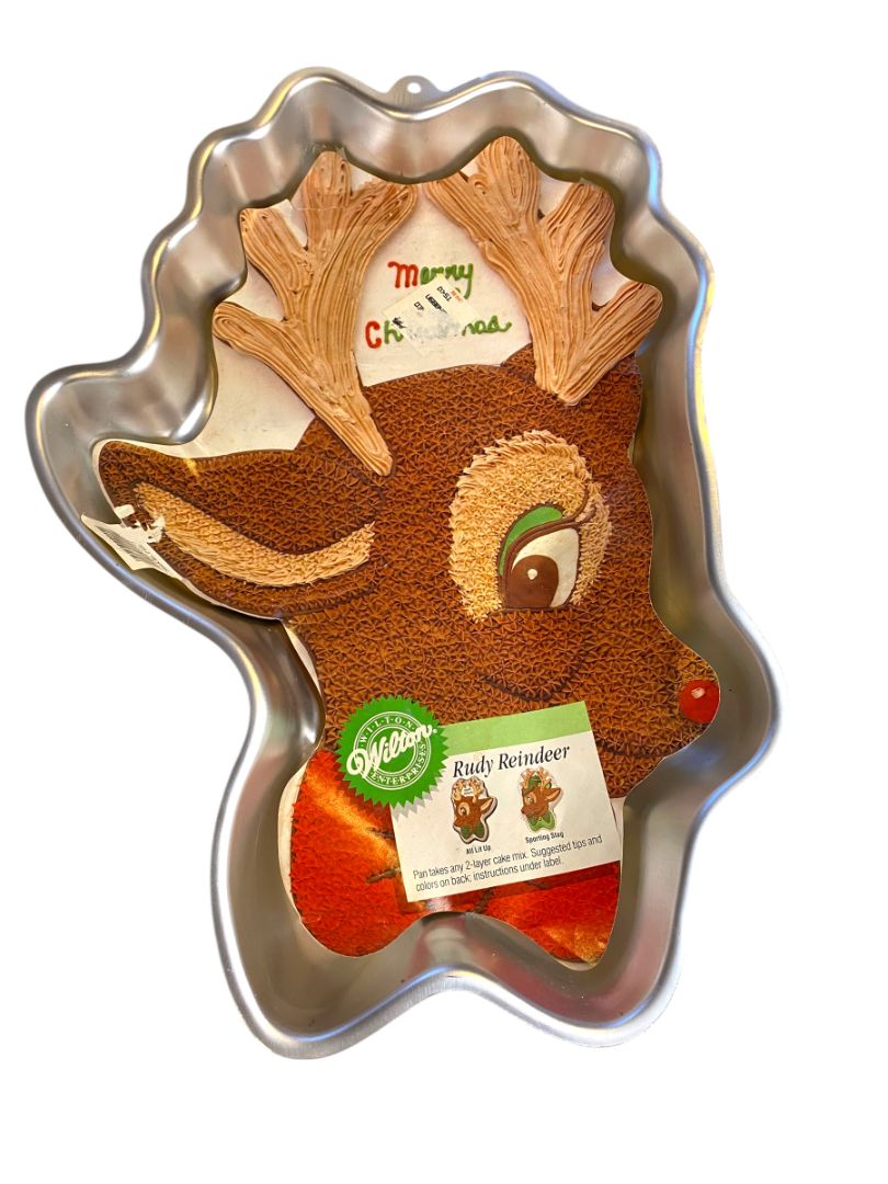 1988 Wilton Rudy Reindeer Cake Pan Mold Christmas 2105-1224