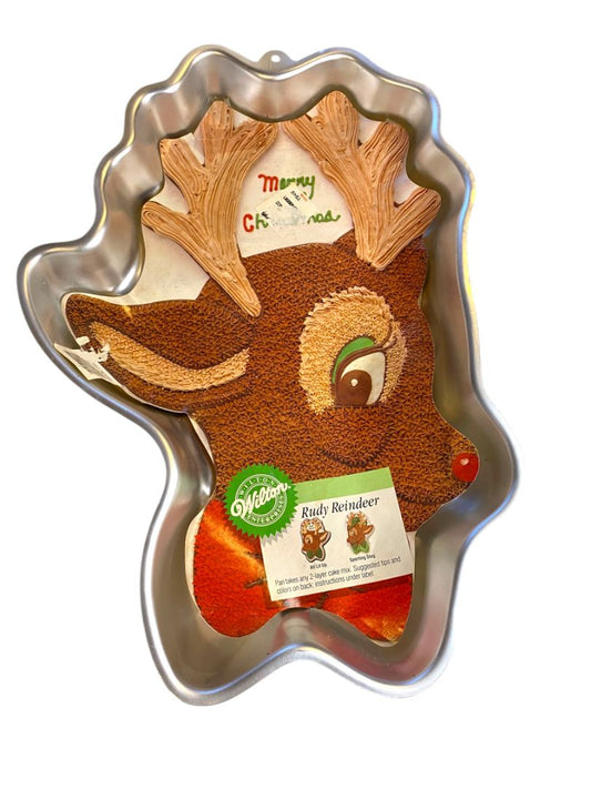 1988 Wilton Rudy Reindeer Cake Pan Mold Christmas 2105-1224