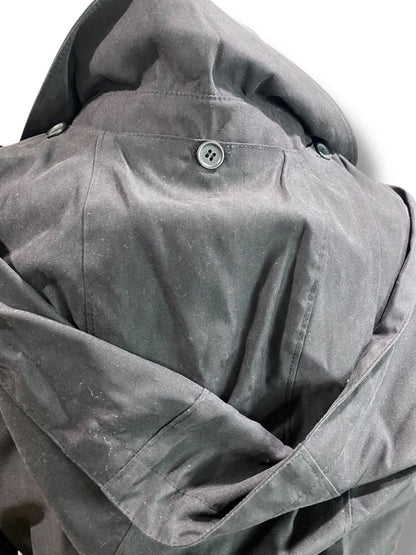 Size XL London Fog Womens Black Microfiber Overcoat Vintage