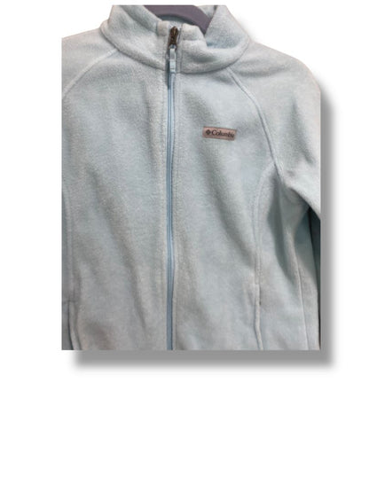 Size Large (14/16) Columbia Girls Light Blue Fleece Full Zip Jacket