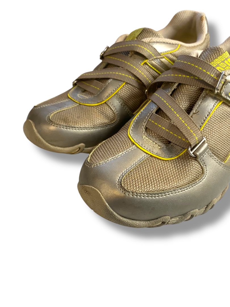 Size 9 Skechers Bikers Rock-Steady Athletic Shoes Womens Metallic