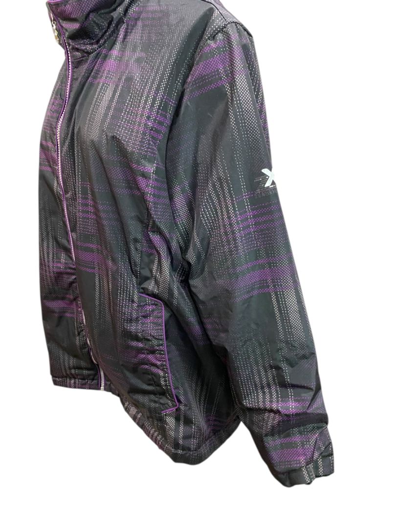 Size 2X Zero Xposur Womens Black Purple Coat Shell and Zip In Lining