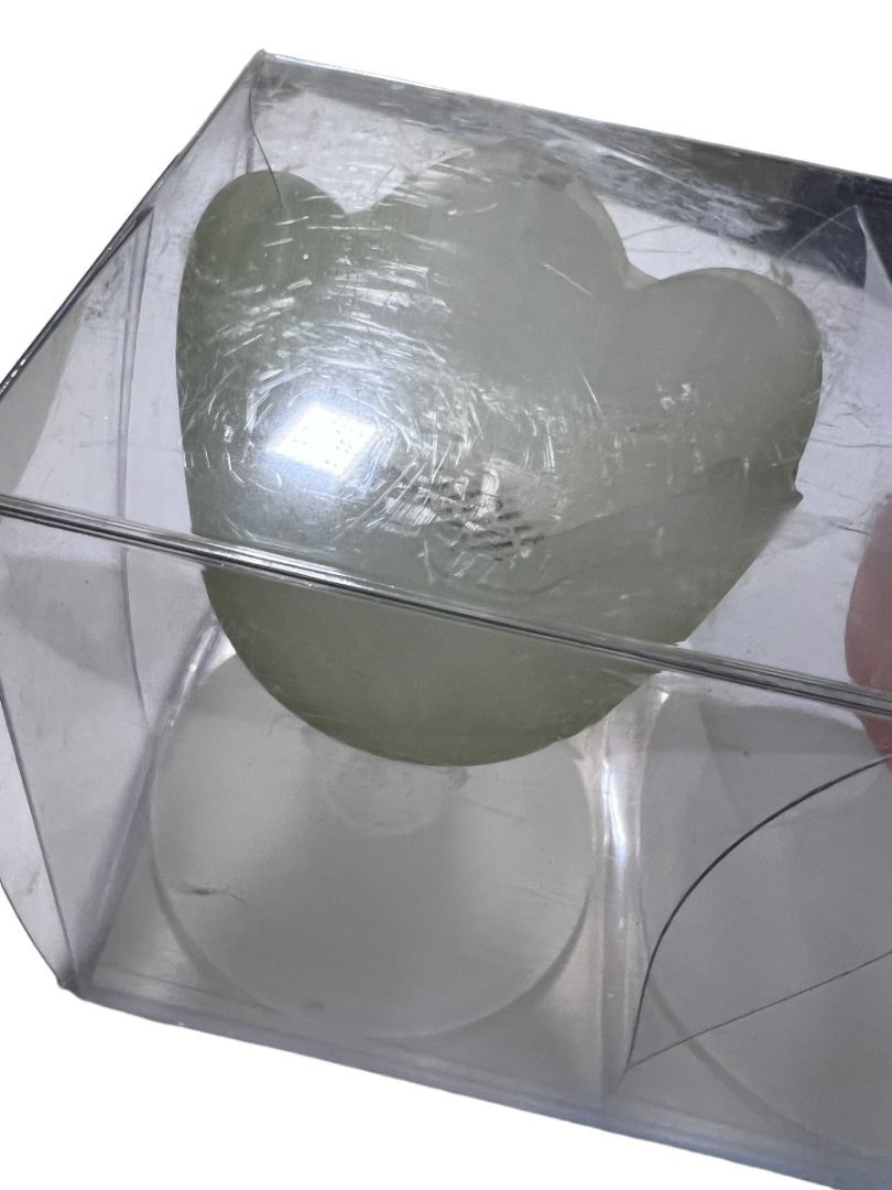 Pier 1 Imports Satin Glass Tulip Pedestal Tea Light Candle Holders Set of 4 3.5" NEW
