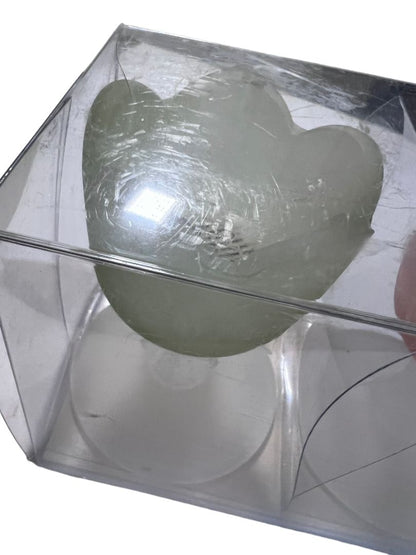 Pier 1 Imports Satin Glass Tulip Pedestal Tea Light Candle Holders Set of 4 3.5" NEW