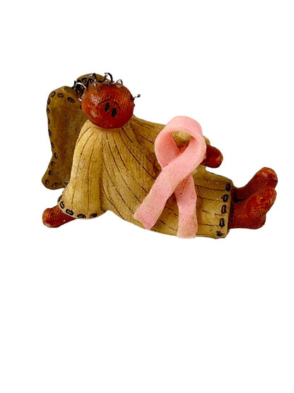 Honey and Me Breast Cancer Pin 2005 Brooch Primitive Style 1 3/4"