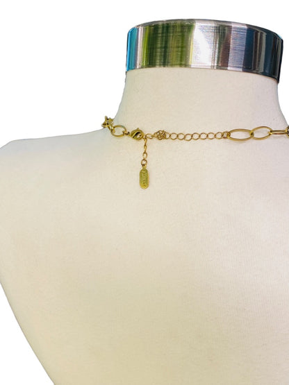 Goldtone Signed Alfani Link Necklace Lightweight Lobster Clasp 44"L