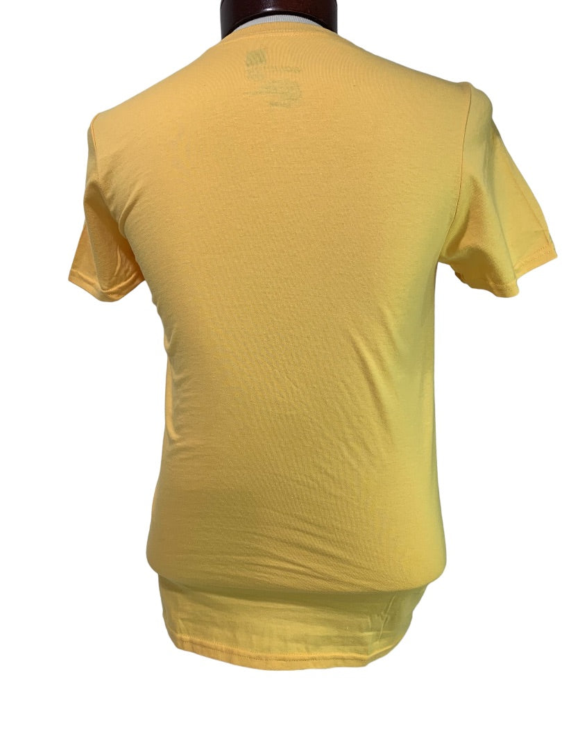 Small (34-36) GoldToe Mens New Yelllow Gold Short Sleeve Tshirt Crew Neck