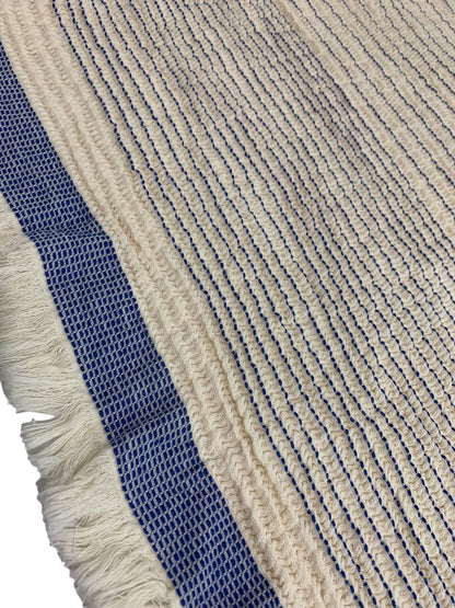 Anthropologie Table Cover Runner 21 x 28" New 100% Cotton Boho Fringed