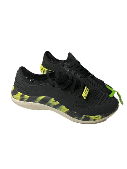 Size 9 Crocs LiteRide 360 Marbled Pacer Shoes Mens Sneakers Black Yellow New 207633