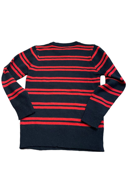 Size 12/14 Urban Extereme Titanium Edition Boys Black Red Striped Pullover Sweater