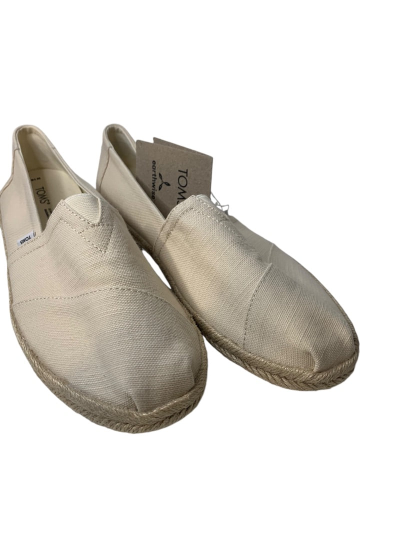 Size 10 TOMS Womens New Shoes Alpargata Rope Natural Recycled Slubby Cotton Woven