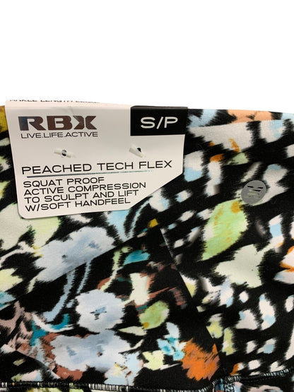 Small RBX Womens New Peached Tech Flex Leggings Compression Crop