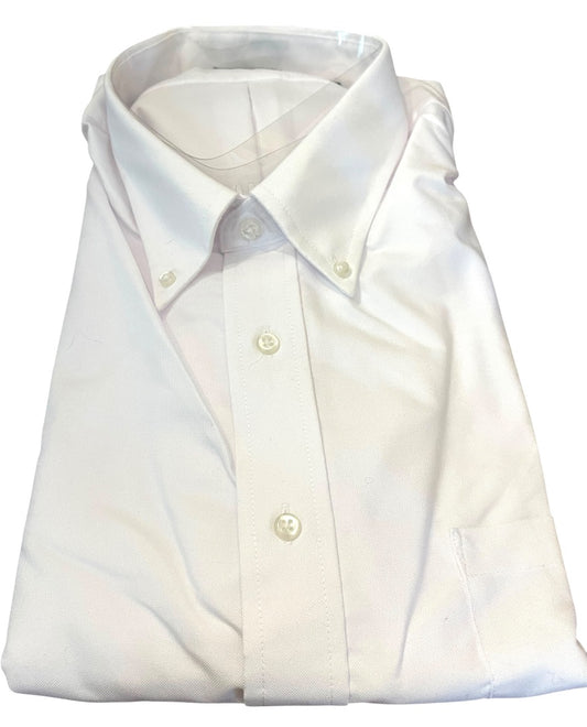 19.5  34/35 Van Heusen Regular Fit Mens Button Down Shirt White New